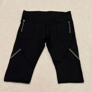 Fabletics black workout leggings with zipper pockets XL